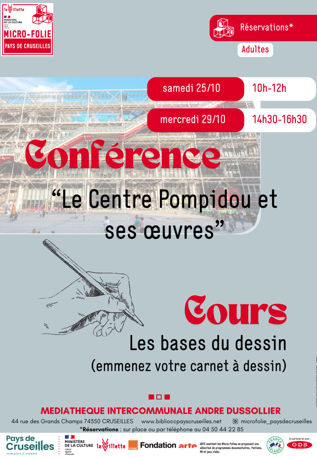 micro folie 25.10 Le Centre Pompidou et ses œuvres